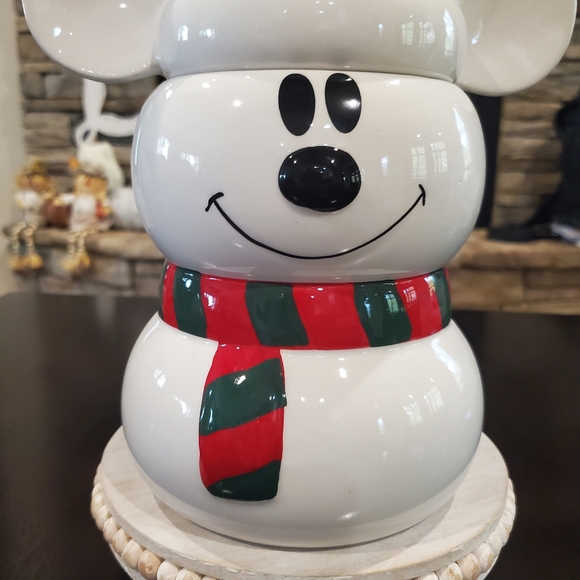 Mickey Holiday Cookie Jar-NWT - Picture 3 of 5